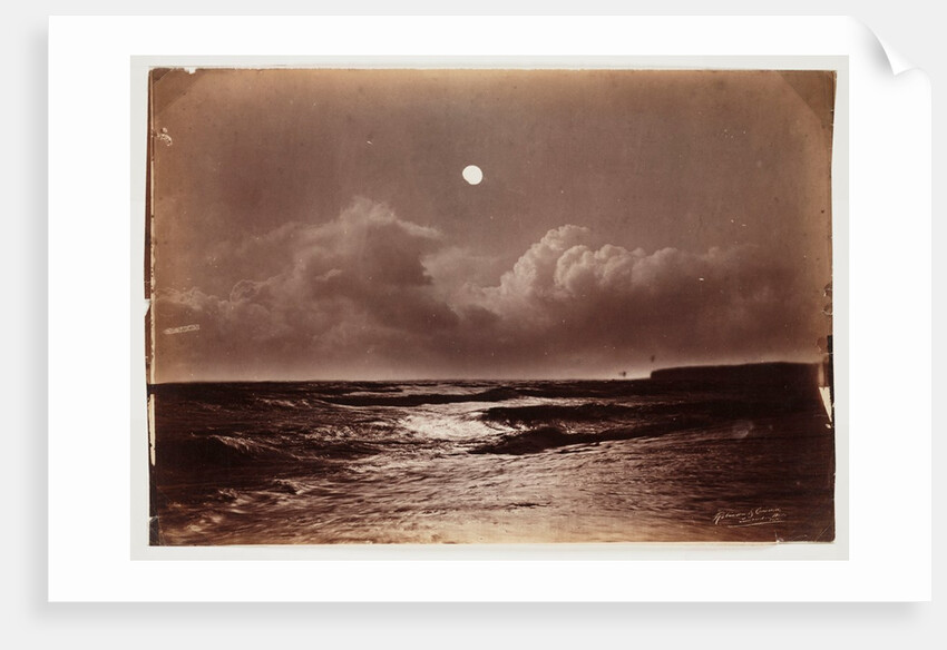 Seascape at night by Henry Peach Robinson