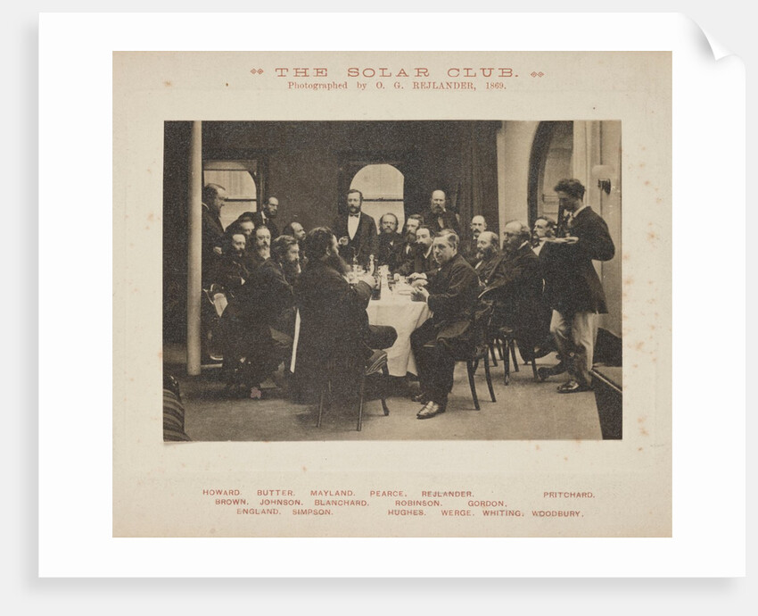 The Solar Club by Oscar Gustav Rejlander