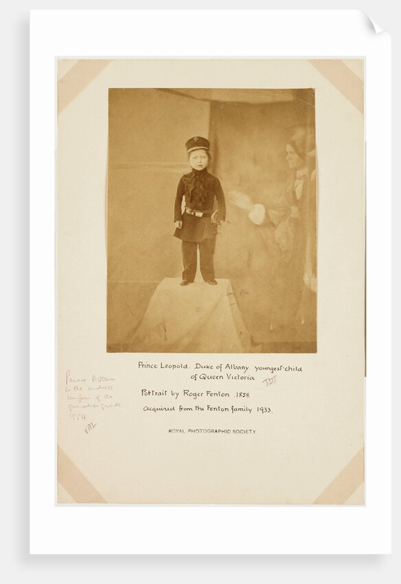 The young Prince Arthur by Roger Fenton