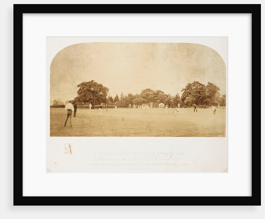 A Cricket Match by Roger Fenton