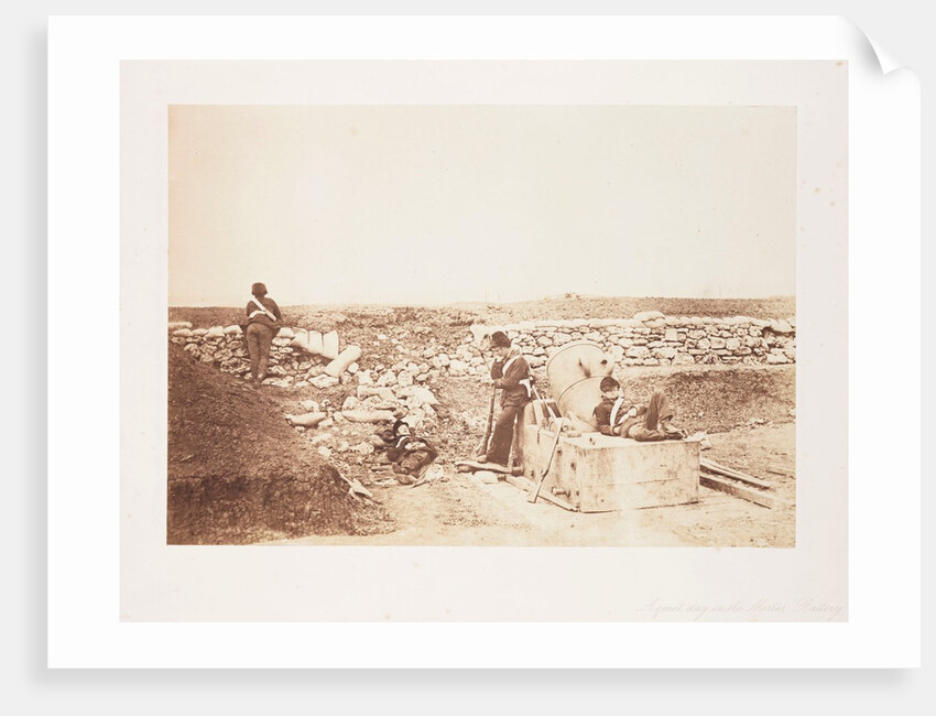 A Quiet Day in the Mortar Battery by Roger Fenton