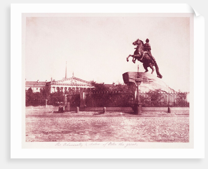 The Admiralty and Statue of Peter the Great by Roger Fenton