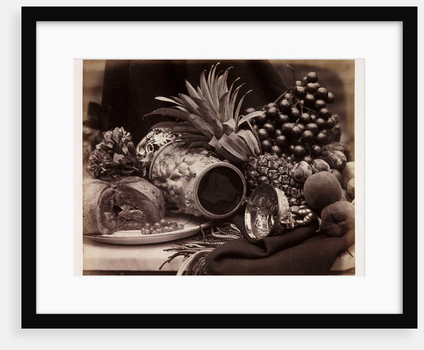 Ivory tankard and fruit by Roger Fenton