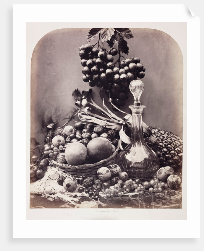 Decanter and fruit by Roger Fenton