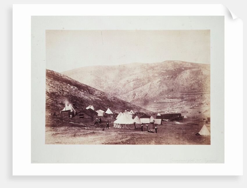 Encampment of 71st Regiment by Roger Fenton
