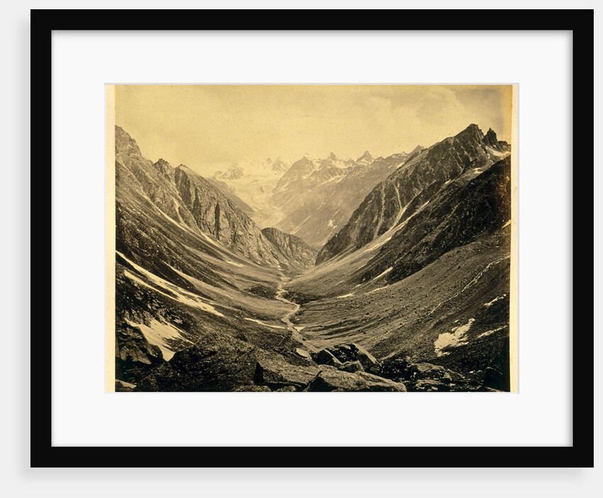 Valley from Humta pass by Samuel Bourne