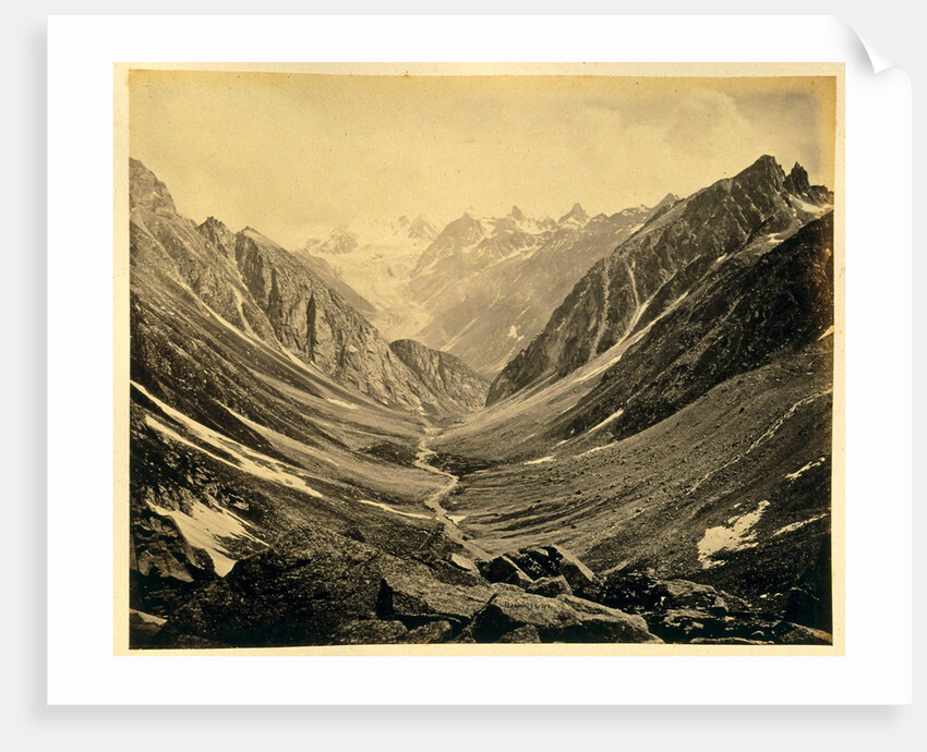 Valley from Humta pass by Samuel Bourne