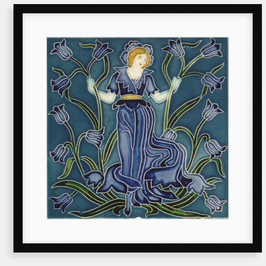 Blue-bell tile by Walter Crane