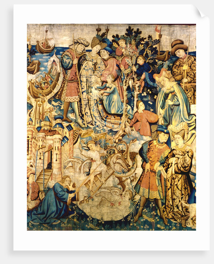 Devonshire Hunting Tapestry detail by Anonymous