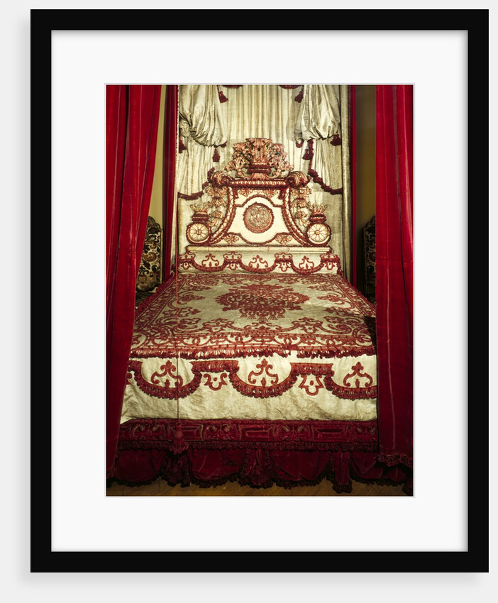 The Melville Bed, detail of headboard by Anonymous
