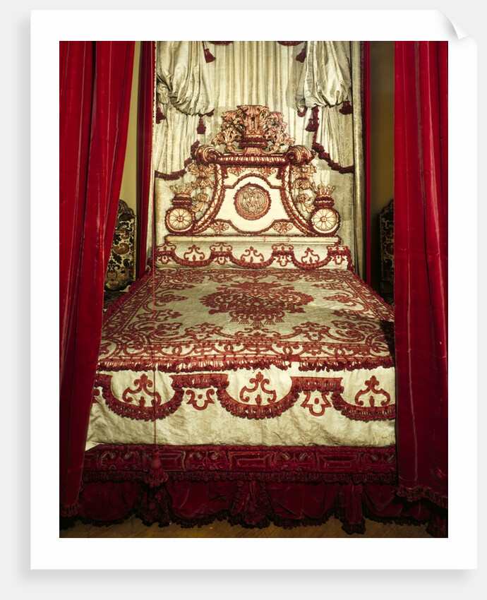 The Melville Bed, detail of headboard by Anonymous