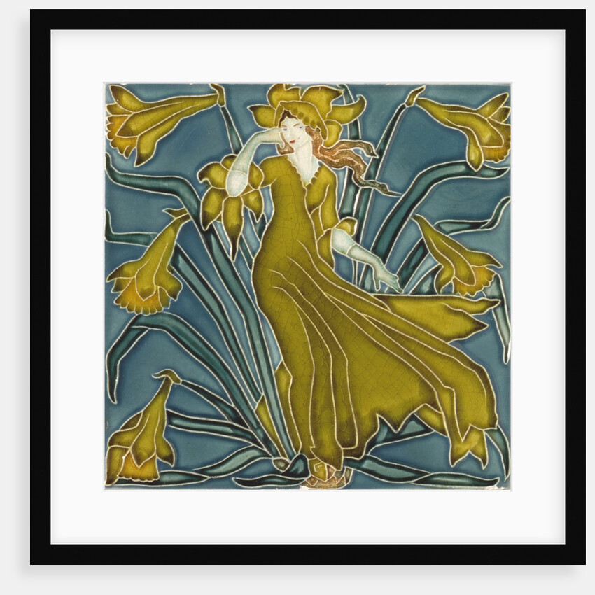 Daffodil tile by Walter Crane