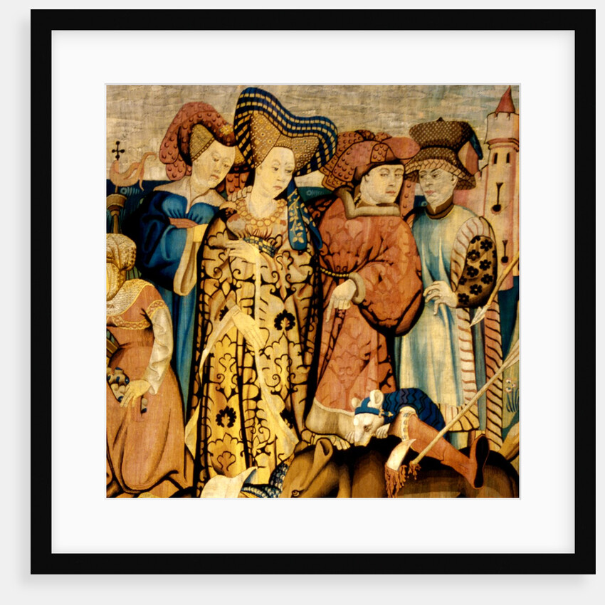 Devonshire Hunting Tapestry detail by Anonymous