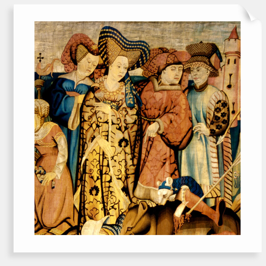 Devonshire Hunting Tapestry detail by Anonymous