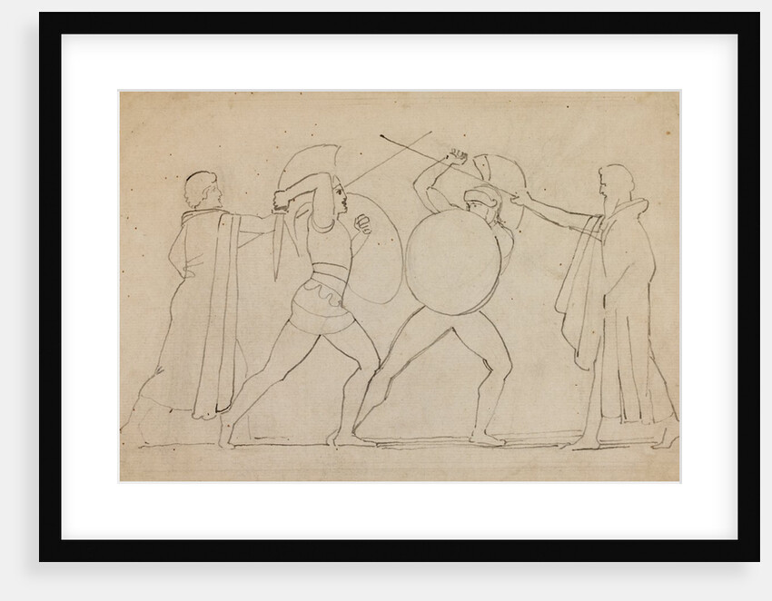 Hector and Ajax Separated by the Heralds by Flaxman