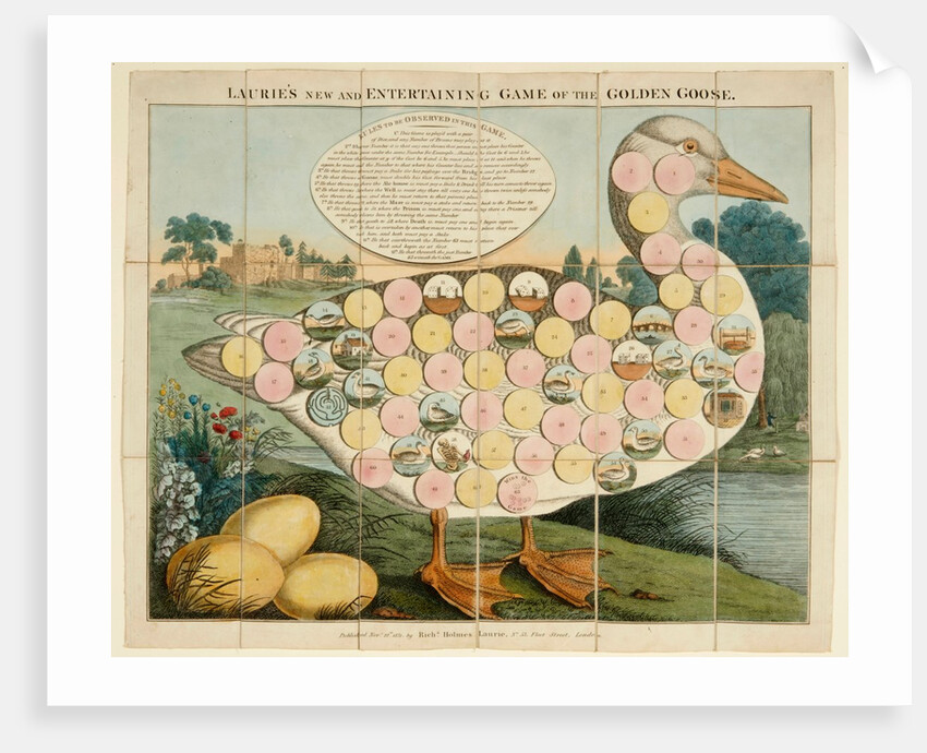 Laurie's New and Entertaining Game of the Golden Goose board game by Unknown