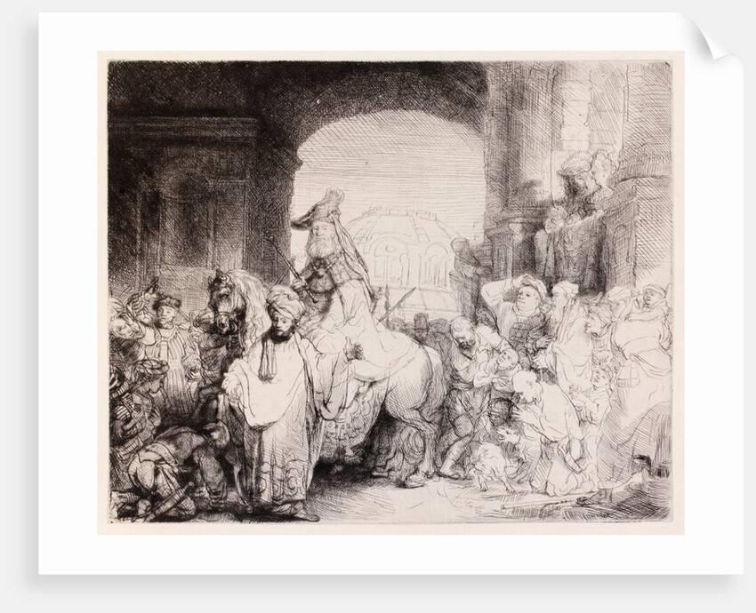 The Triumph of Mordecai by Rembrandt Harmensz van Ryn