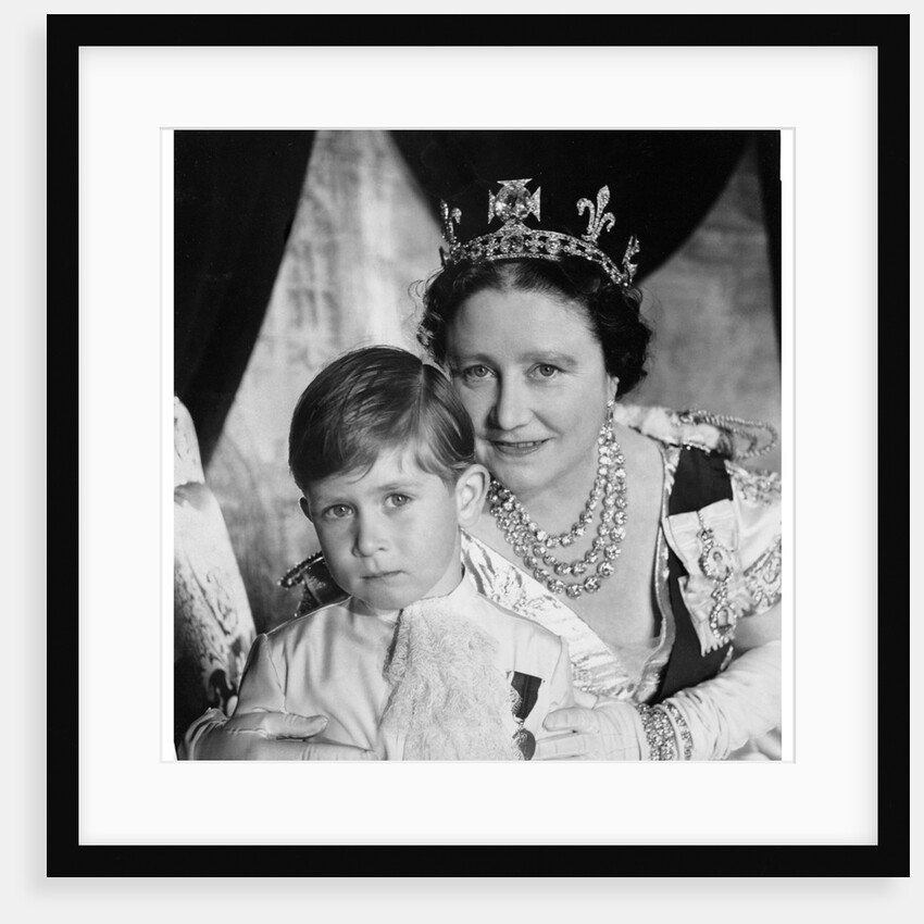 Queen Elizabeth, The Queen Mother, with Prince Charles by Cecil Beaton