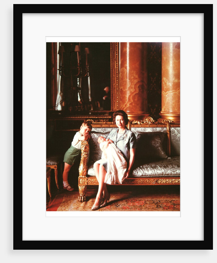 Queen Elizabeth II with Prince Andrew and Prince Edward by Cecil Beaton