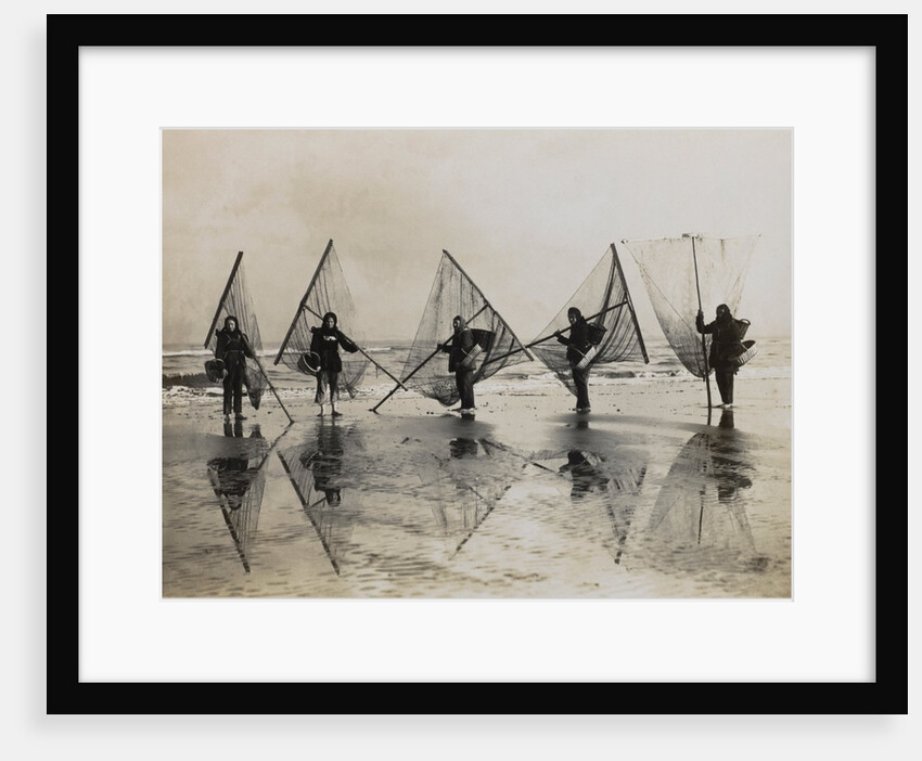 Five Shrimpers in Belgium by Andrew Pitcairn-Knowles