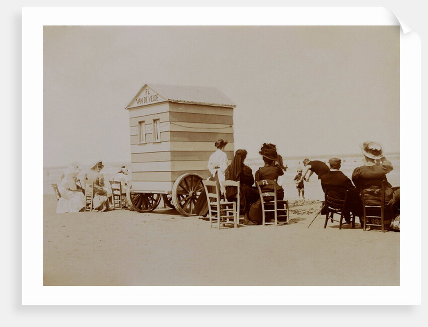 Sitting beside the Beach Huts by Andrew Pitcairn-Knowles