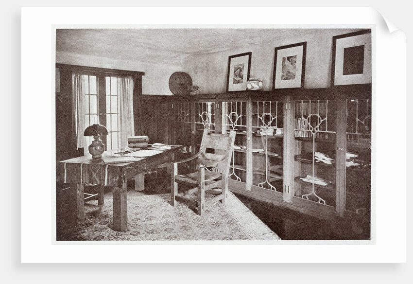 A Craftsman House depicting a study by unknown