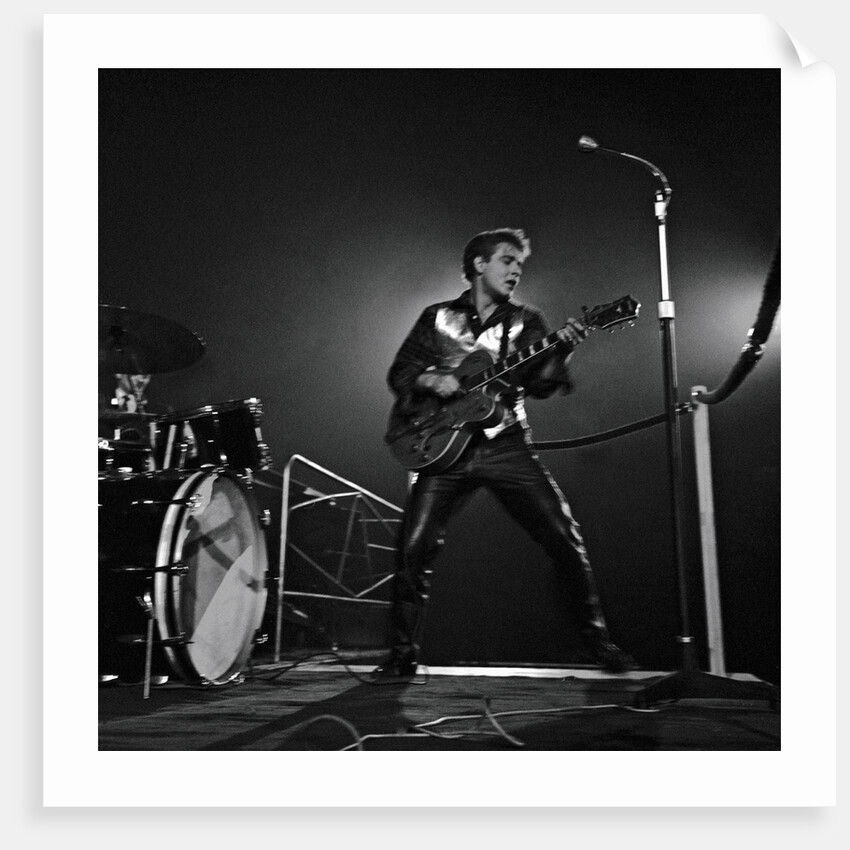 Eddie Cochran at Wembley Concert by Harry Hammond
