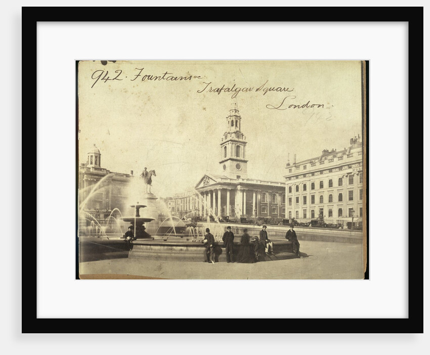 Fountains, Trafalgar Square, London by Francis Frith & Co.
