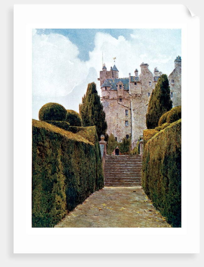 The Yew Alley, Crathes by George Samuel Elgood