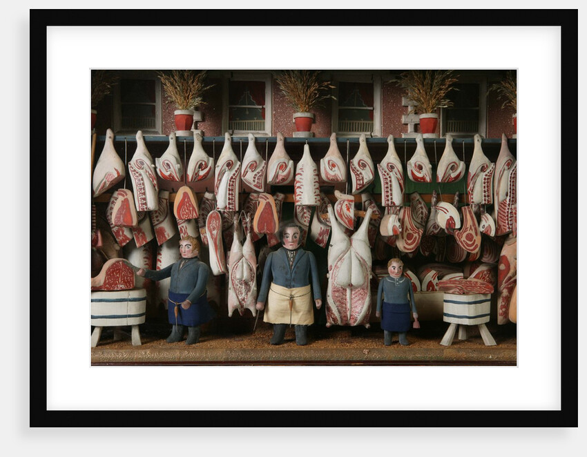Model butcher's shop by Unknown