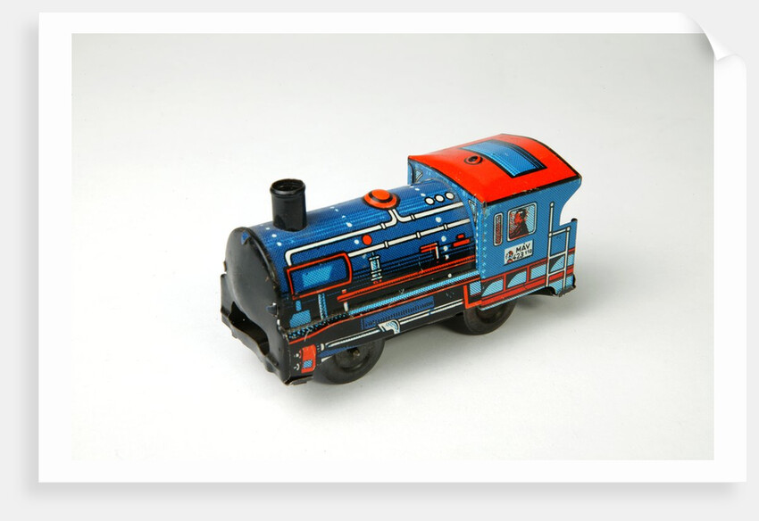 Clockwork toy train by Unknown