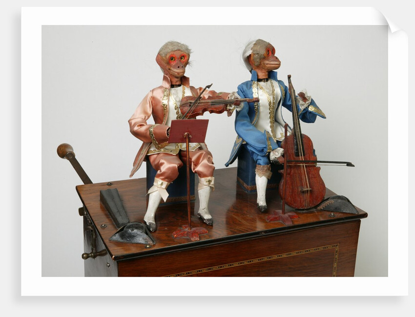 Automaton monkey musicians by Unknown