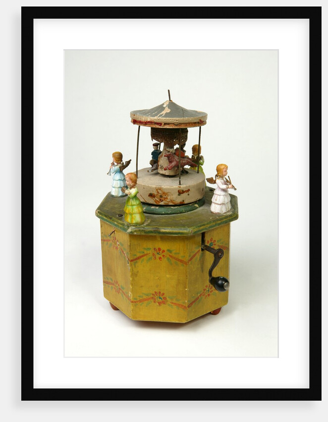 Musical box in the shape of a merry-go-round by Unknown