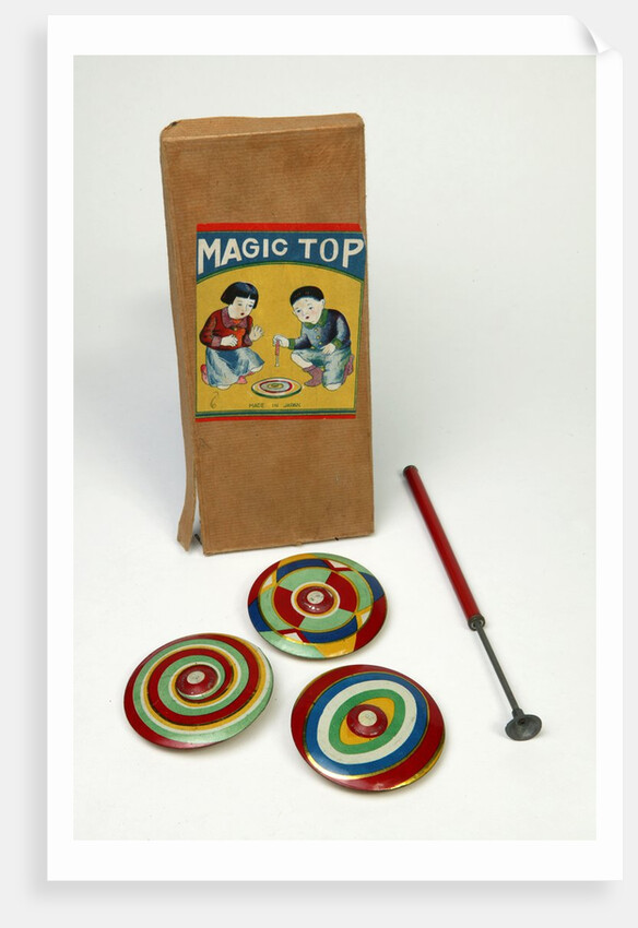 Set of spinning tops by Unknown