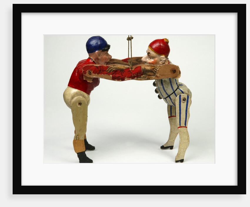 Wrestling dancing dolls by Unknown