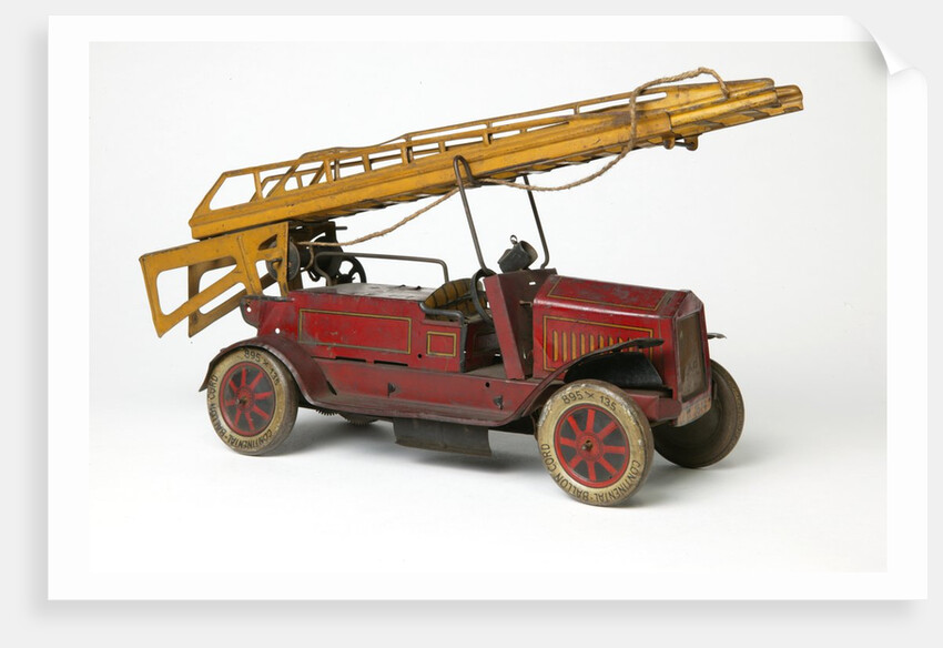 Clockwork toy fire engine by Johann Distler