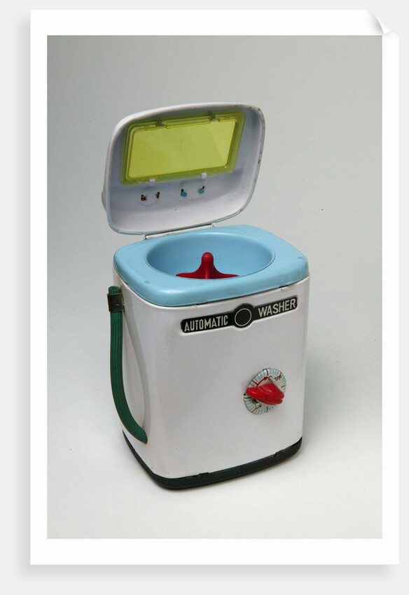 Clockwork toy washing machine by Unknown