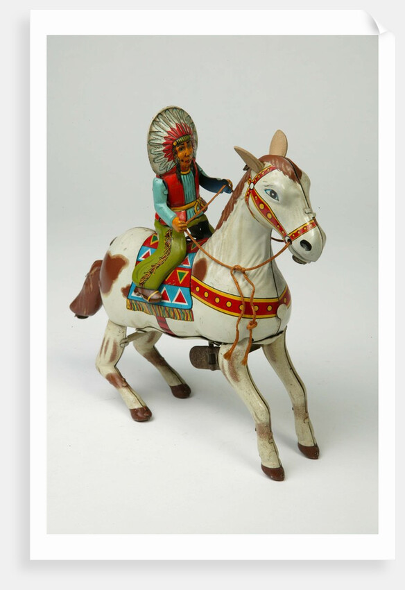 Clockwork horse and Native American rider by Mansei Toys