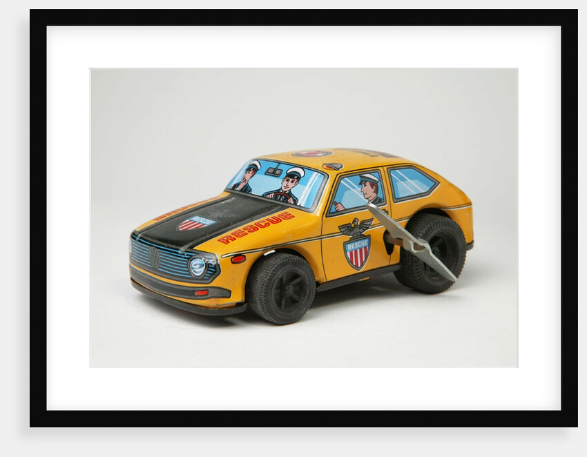 Clockwork toy emergency rescue car by Yoneya Toys Co. Ltd