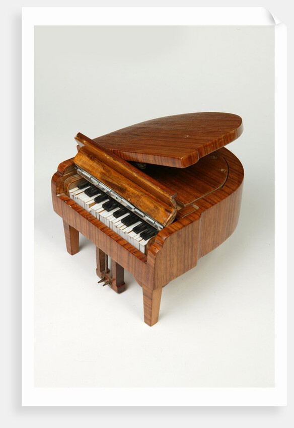 Musical box in the shape of a piano by William Sawyer