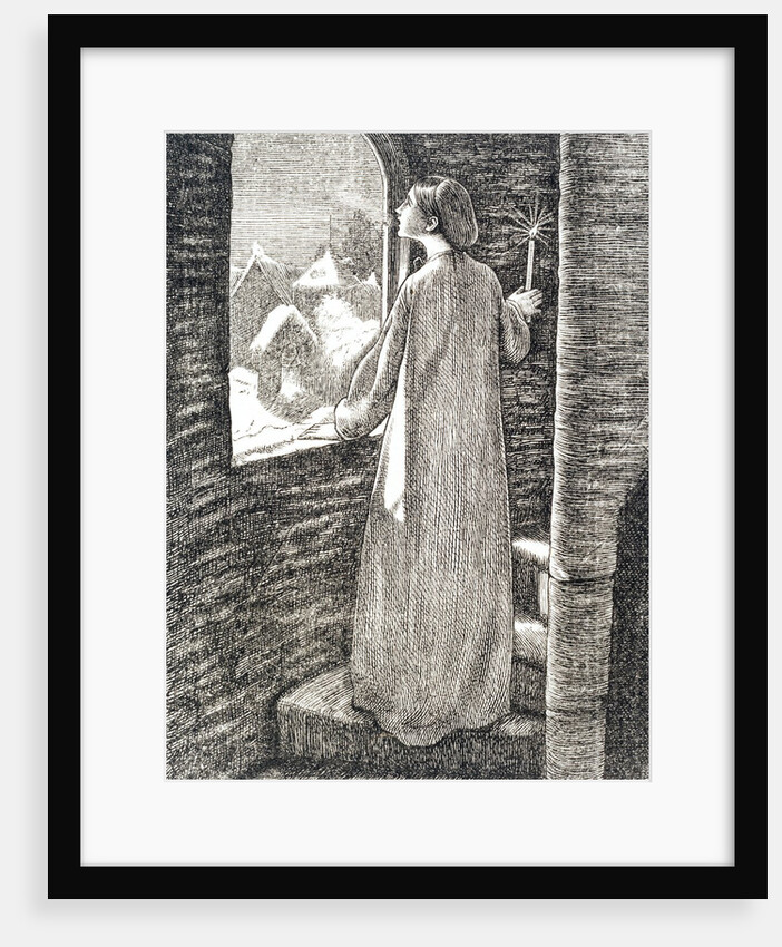 Illustration to St Agnes Eve by Sir John Everett Millais