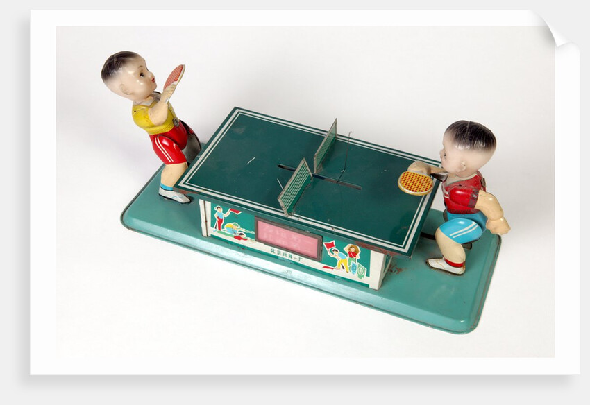 Mechanical table tennis toy by Unknown