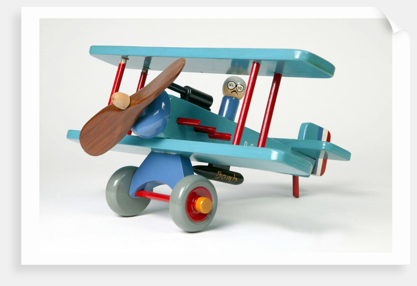 Toy aeroplane with detachable magnetic bomb by Dik Garrood