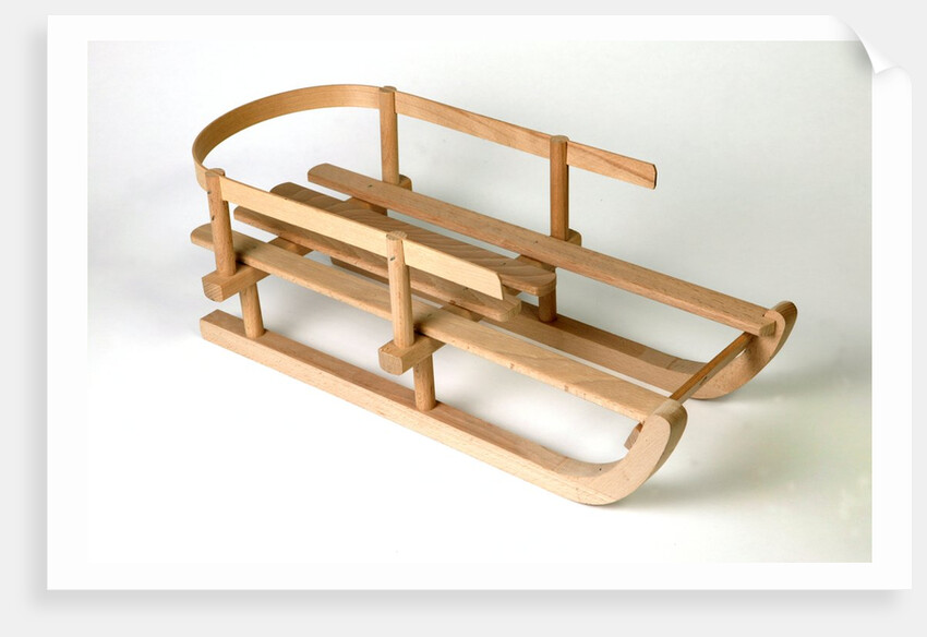 Toy toboggan by Unknown