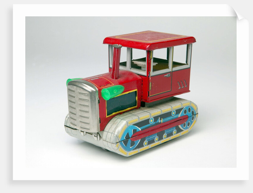 Mechanical toy tractor by Unknown