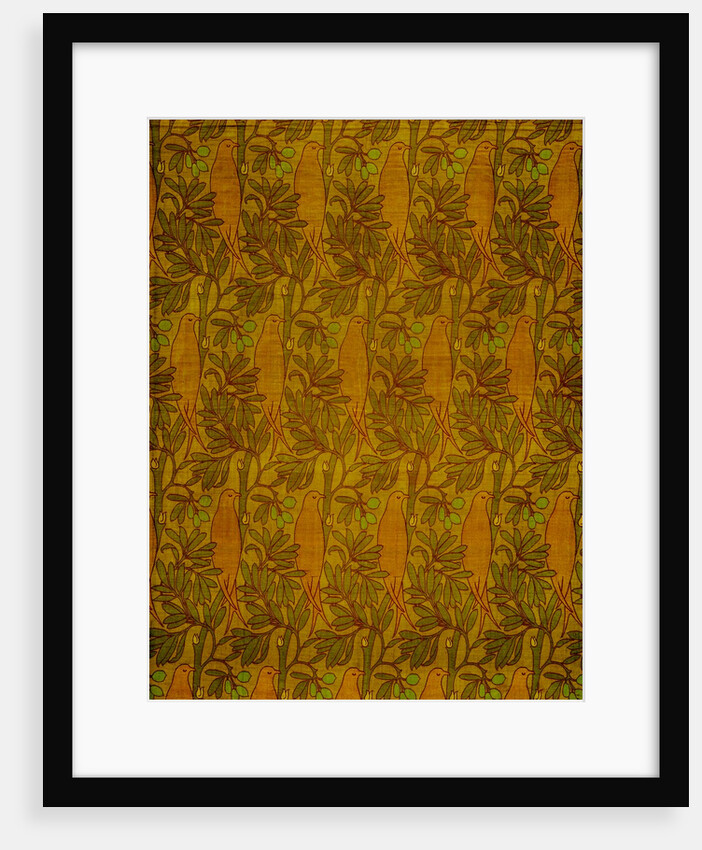 Purple Bird furnishing fabric by Charles Francis Annesley Voysey