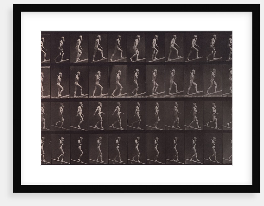 Man ascending and descending incline by Eadweard Muybridge