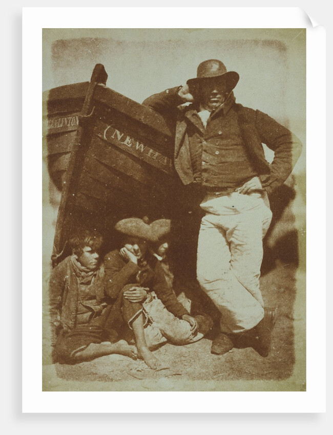 A Newhaven Fisherman and Boys by David Octavius Hill and Robert Adamson