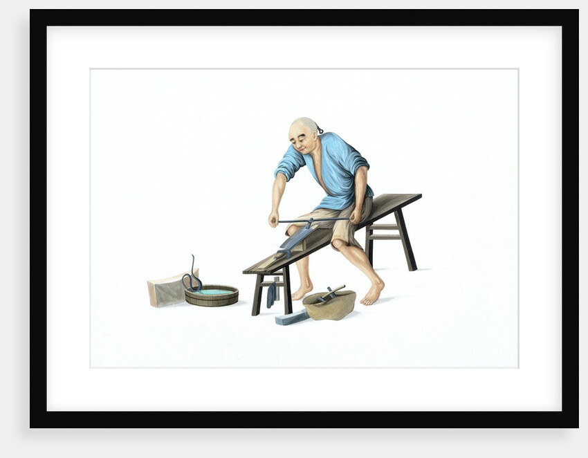 A knife sharpener by Unknown