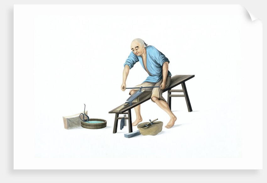 A knife sharpener by Unknown